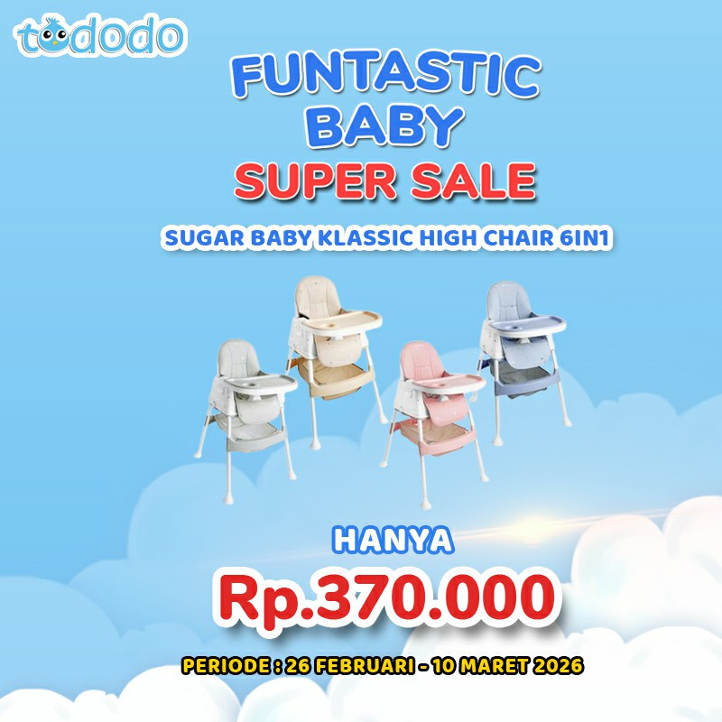 SUGAR BABY KLASSIC HIGH CHAIR 6IN1