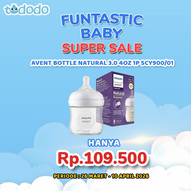 AVENT BOTTLE NATURAL 3.0 4OZ 1P SCY900/01