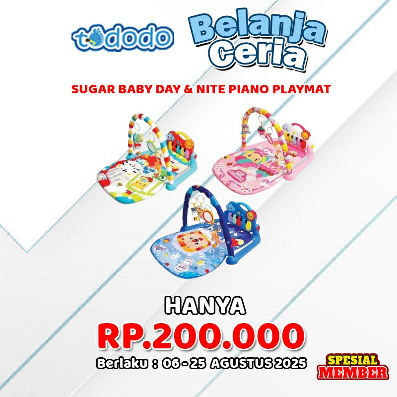 SUGAR BABY DAY & NITE PIANO PLAYMAT