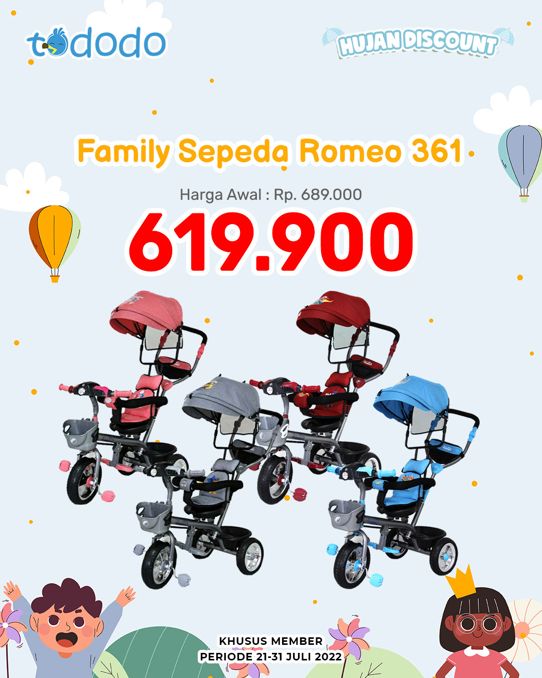 FAMILY SEPEDA ROMEO F-361