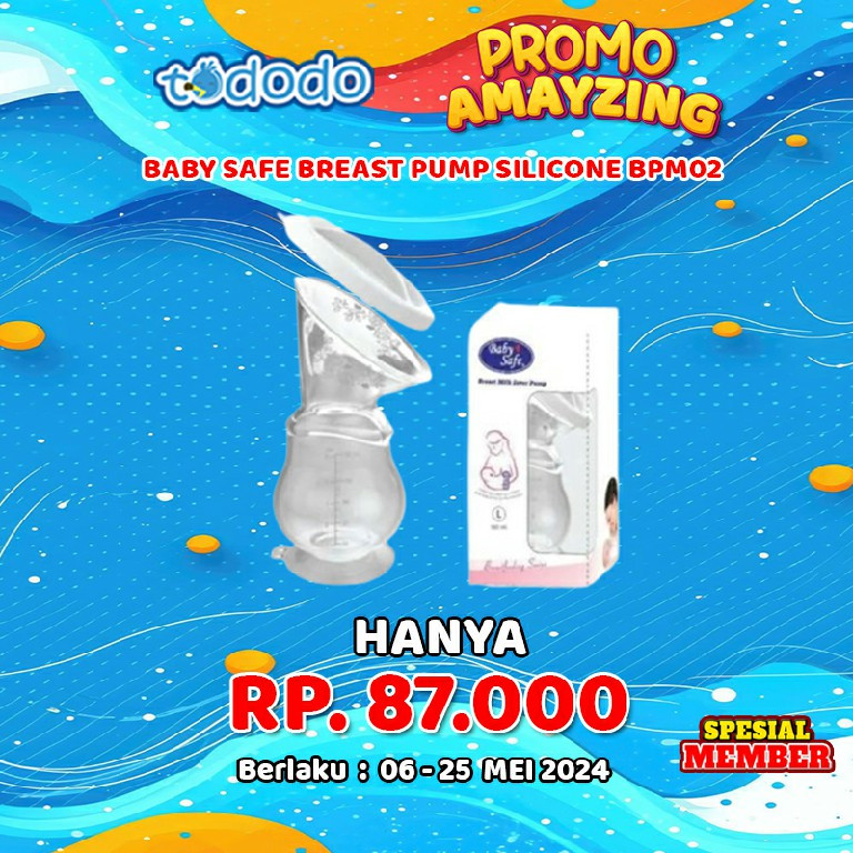 BABY SAFE BREAST PUMP SILICONE BPM02