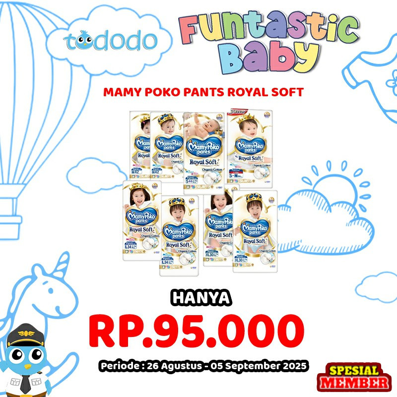 MAMY POKO PANTS ROYAL SOFT