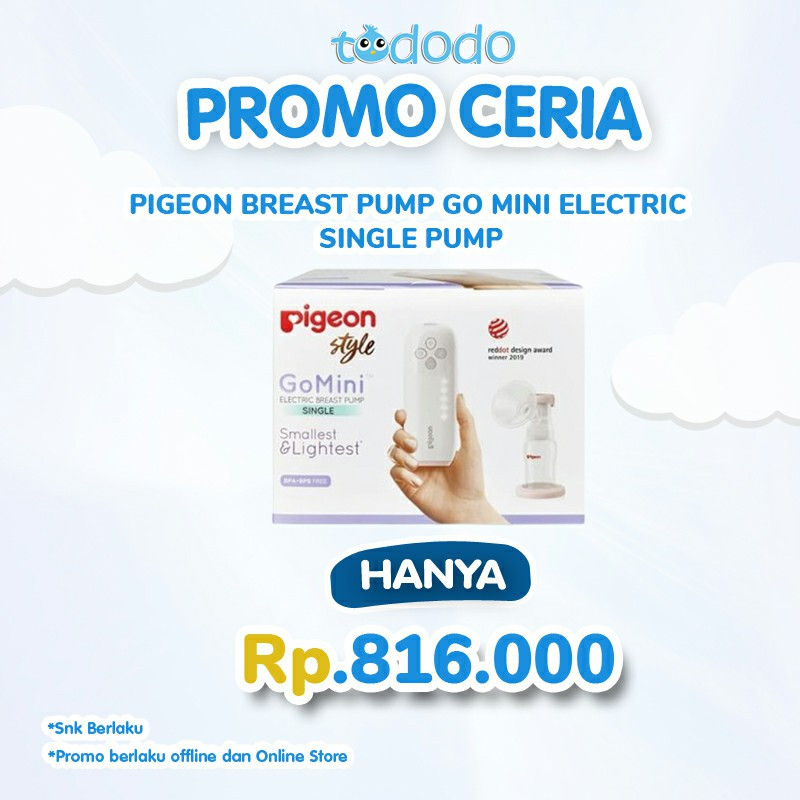 PIGEON BREAST PUMP GO MINI ELECTRIC SINGLE PUMP