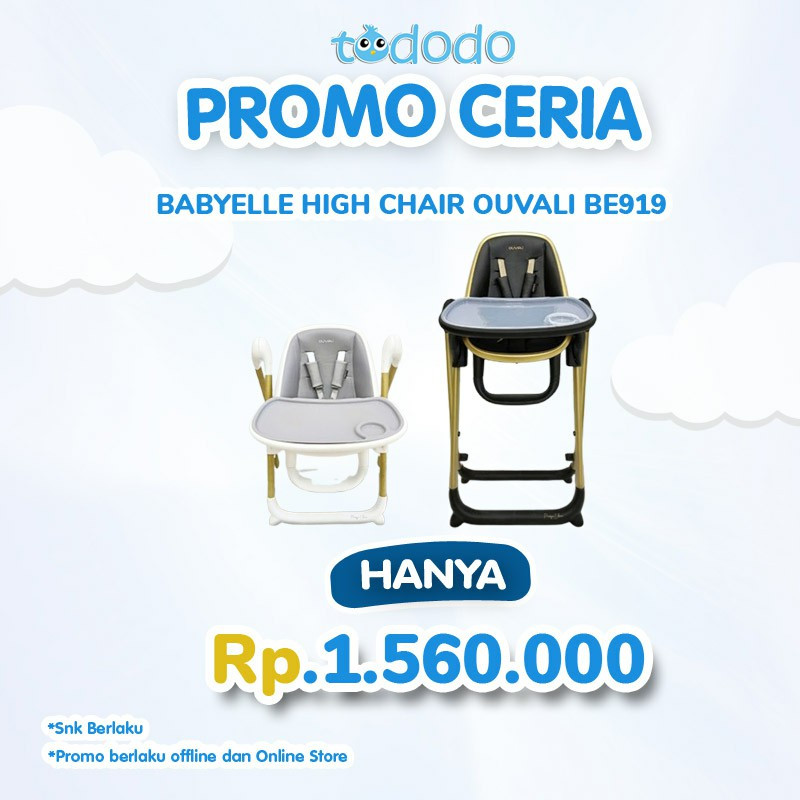 BABYELLE HIGH CHAIR OUVALI BE919