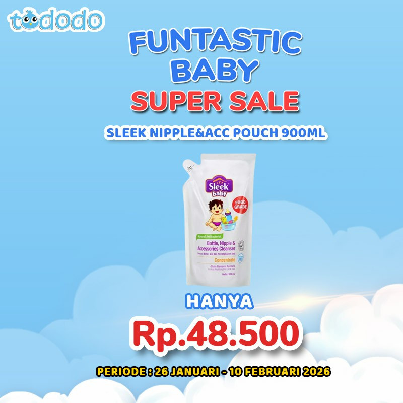 SLEEK NIPPLE&ACC POUCH 900ML