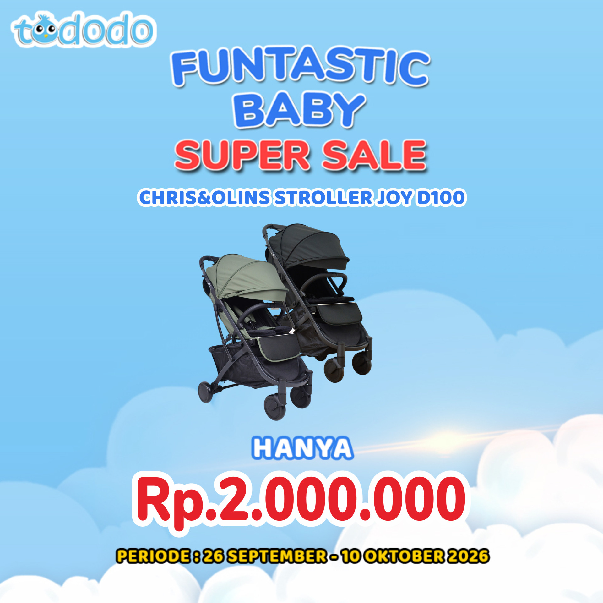 CHRIS&OLINS STROLLER JOY D100