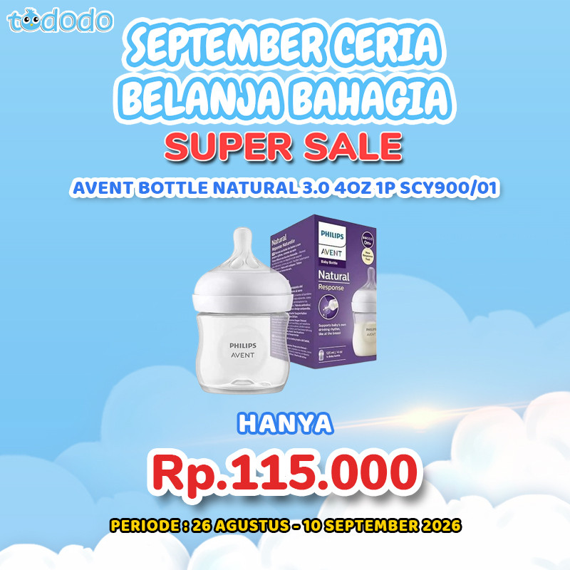 AVENT BOTTLE NATURAL 3.0 4OZ 1P SCY900/01