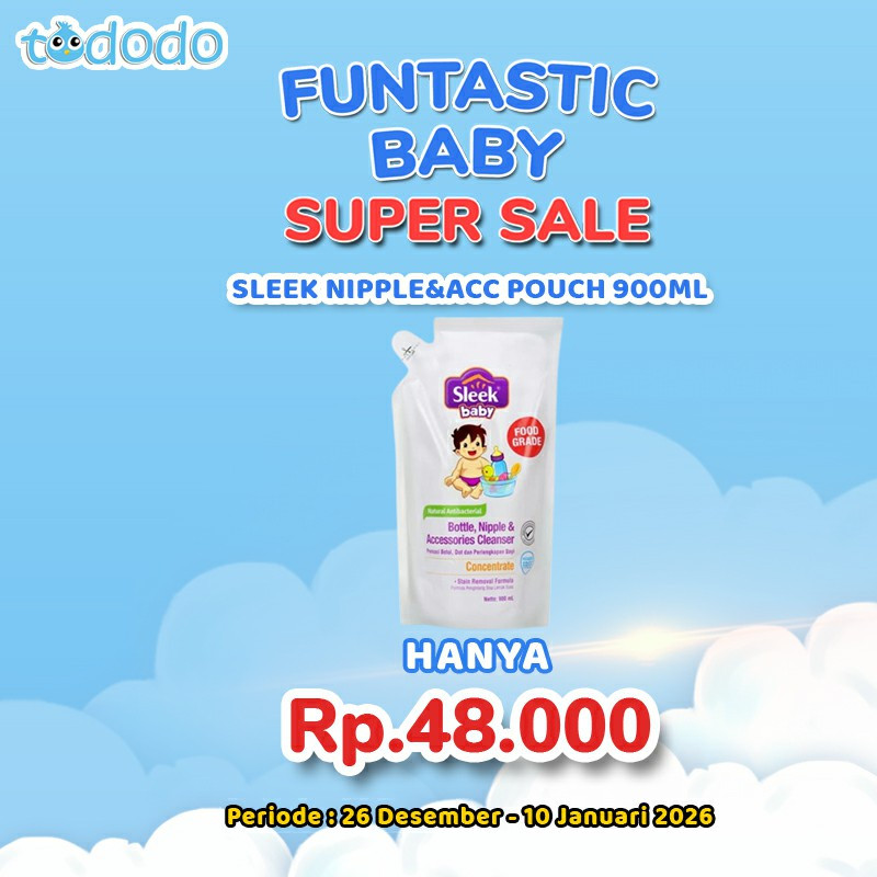 SLEEK NIPPLE&ACC POUCH 900ML