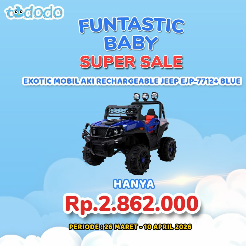 EXOTIC MOBIL AKI RECHARGEABLE JEEP EJP-7712+